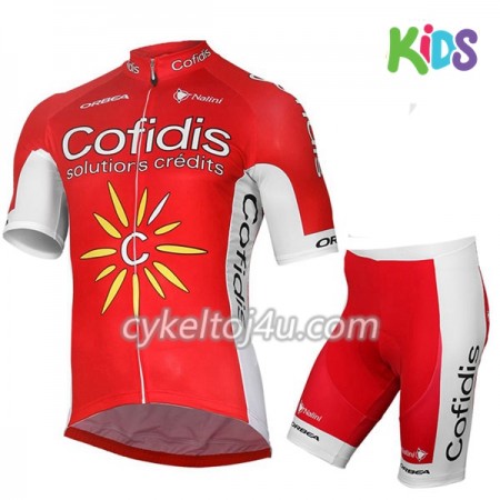 Cykeltrøje + Cykelshorts 2017 Cofidis Pro Team Børn N001